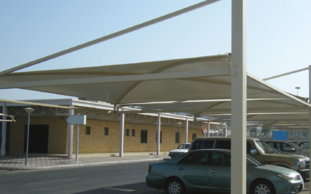Car Parking Shades of Security Forces Center Project at Riyadh and Jeddah